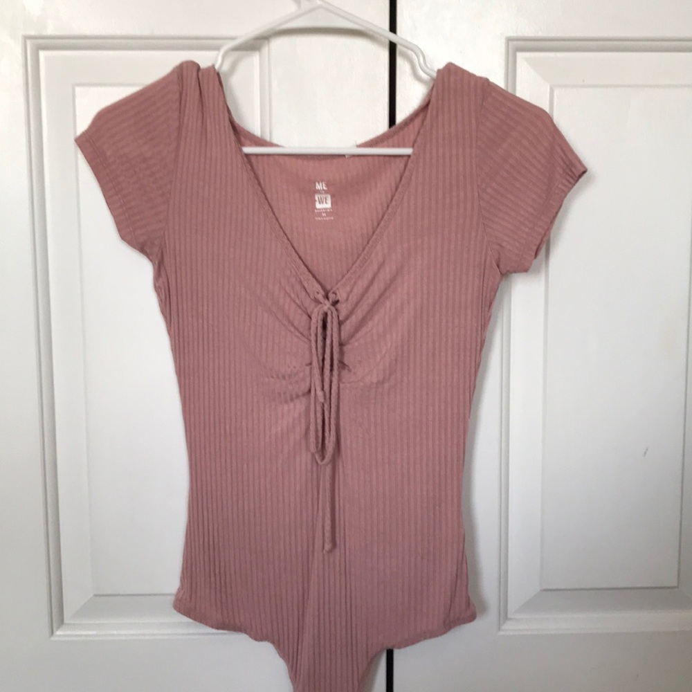 Lace Up front bodysuit